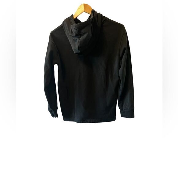 KIDS PUMA Black Graphic Print Pullover Hooded Sweatshirt L (14-16) - Picture 3 of 7